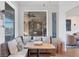 Charming breakfast nook featuring a window overlooking the water and a cozy seating area at 1953 Georgia Ave, Englewood, FL 34224