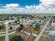 Aerial view of the home showcasing its spacious lot and proximity to neighborhood amenities at 23347 Lehigh Ave, Port Charlotte, FL 33954