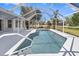 Pool with a screened enclosure, offering a refreshing retreat and outdoor living space at 270 E Wentworth St, Englewood, FL 34223