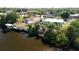 Aerial view of property with dock and waterway access at 3246 Yukon Dr, Port Charlotte, FL 33948