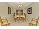 Well-lit dining room offers space for entertaining at 3433 Grand Vista Ct # 102, Port Charlotte, FL 33953