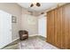 Neutral bedroom with a closet, vaulted ceiling, a decorative rug, and bright natural light at 4207 Fairway Pl, North Port, FL 34287