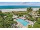 Beautiful community pool and ocean view in a condominium complex near white sand beach at 5700 Gulf Shores Dr # A312, Boca Grande, FL 33921