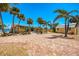 Spacious property featuring a well-maintained home, storage shed, mature palms and brick driveway at 6029 Manasota Key Rd, Englewood, FL 34223