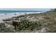 Lush dunes and beach with sunbathers and ocean in the background at 6062 Spinnaker Blvd, Englewood, FL 34224