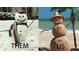 A funny image comparing snowmen in winter and on a tropical beach at 6062 Spinnaker Blvd, Englewood, FL 34224