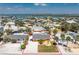 Aerial view highlights the home's prime location near the water and other attractive neighborhood features at 1245 Gulf Blvd, Englewood, FL 34223
