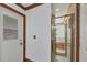 Modern bathroom with a glass-enclosed shower stall at 1275 Bayshore Dr, Englewood, FL 34223