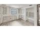 Spacious room with freshly plastered walls ready for renovation at 17 Southwind Dr, Englewood, FL 34223