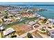 Breathtaking aerial view of waterfront homes with canals, complemented by lush landscaping and clear blue skies at 1915 Illinois Ave, Englewood, FL 34224