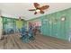 Enclosed patio with dining set at 1915 Illinois Ave, Englewood, FL 34224