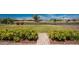 This backyard features a manicured lawn, brick patio, canal views, and neat landscaping at 39 Bunker Pl, Rotonda West, FL 33947