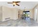 Cozy dining area adjacent to kitchen with backyard view at 39 Bunker Pl, Rotonda West, FL 33947