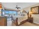 The main bedroom offers ocean views with balcony access and a king size bed at 7470 Palm Island Dr # 2813, Placida, FL 33946