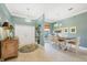 Elegant foyer and dining area with stylish decor and natural light at 9574 Arsipe Cir, Port Charlotte, FL 33981