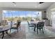 Spacious outdoor patio with ample seating, a dining table, and picturesque pool views at 10115 Long Branch St, Port Charlotte, FL 33981