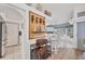 Hallway with a decorative wine rack, leading to the breakfast nook at 11 Amberjack Ln, Placida, FL 33946