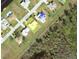 Aerial view of property showing lot, nearby homes, and surrounding neighborhood at 113 Annapolis Ln, Rotonda West, FL 33947