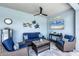 Beautiful outdoor living space with a comfortable seating area, perfect for enjoying the Florida weather at 13348 Boabadilla Ln, Port Charlotte, FL 33981