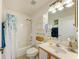 Bathroom including shower/tub combination and vanity with sink at 169 Fairway Rd, Rotonda West, FL 33947