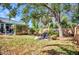 Serene backyard with mature trees, offering a private outdoor retreat and space for relaxation at 1962 Remus Ave, North Port, FL 34286