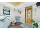 Bright room features wood floors, skylight, and closet at 204 Bunker Rd, Rotonda West, FL 33947