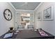 Bright office with a view to the living area, perfect for remote work and relaxation at 257 Corelli Dr, Nokomis, FL 34275