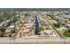 An aerial view of the property location in a waterfront community, with easy access to canals and nearby waterways at 2673 Titania Rd, Englewood, FL 34224