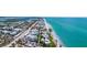 Scenic aerial view of coastal neighborhood with beach access and clear blue waters at 2950 N Beach Rd # B324, Englewood, FL 34223