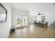 Well-lit dining room with a ceiling fan and a view of the outdoors at 2957 Montgomery Dr, Port Charlotte, FL 33981