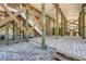 View of underneath the deck with wooden support beams and a brick ground at 6890 Palm Island Dr, Placida, FL 33946