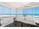 Enjoy gorgeous ocean views from this covered outdoor seating area at 7548 Palm Island S Dr # 1724, Placida, FL 33946