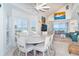 Dining area with bay window offering stunning ocean views at 7548 Palm Island S Dr # 1724, Placida, FL 33946
