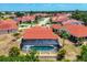 Picture of a lovely home featuring a screened pool and lanai, surrounded by manicured landscaping at 8320 Creekview Ln, Englewood, FL 34224