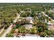 Overhead view of a charming single-Gathering home surrounded by lush greenery at 875 Morrison Ave, Englewood, FL 34223