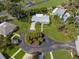 Aerial view of the property, highlighting its spacious lot and well-manicured landscaping at 1 Curacao Cir # 44, Englewood, FL 34223