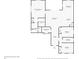 Detailed floor plan showcasing the layout of the home's first floor with dimensions at 129 David Blvd, Rotonda West, FL 33947