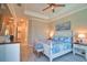 Comfortable bedroom features neutral walls, stylish furniture, and a picturesque window to create a serene retreat at 15176 Spanish Point Dr, Port Charlotte, FL 33981