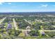 Aerial view of a vibrant residential area with beautiful homes, green spaces, and a winding river at 161 Haddock Dr, Rotonda West, FL 33947