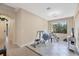 Spacious bonus room with tile floors, a large window, and space for fitness equipment at 161 Haddock Dr, Rotonda West, FL 33947