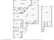 Floor plans showing main level with bedrooms and upper level bonus space and bathroom at 161 Haddock Dr, Rotonda West, FL 33947