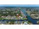 Waterfront community view, showcasing the home's location and proximity to the canal at 18451 Goodman Cir, Port Charlotte, FL 33948