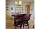 Entertain at home with the bar including seating and bottle storage at 19 Medalist Way, Rotonda West, FL 33947