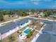 Aerial view of the community showcasing its location and pool amenity at 1965 Louisiana Ave, Englewood, FL 34224