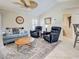 Inviting living room with vaulted ceilings, plush furniture, and neutral-toned decor at 237 Rotonda E Blvd, Rotonda West, FL 33947