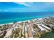 Breathtaking aerial view of the beach-front property and its serene surrounding neighborhood at 2700 N Beach Rd # A201, Englewood, FL 34223