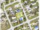 Aerial view of the property showcasing its location within a neighborhood at 3170 Smith St, Englewood, FL 34224