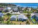 Neighborhood aerial view features well-maintained homes near waterfront access, blending residential comfort with coastal living at 868 Harvard St, Englewood, FL 34223