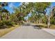 Quiet street shaded by mature trees, offering a glimpse of a serene and inviting neighborhood at 9144 Spring Valley Rd, Englewood, FL 34224
