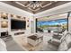 Large living room with sliding glass doors and access to the lanai and pool at 9470 Wacker Ter, Port Charlotte, FL 33981